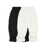 Catz Kids 2'li Paket Boyfriend Müslin Pantolon ( Siyah ve Ekru )
