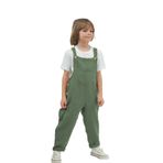 Catz Kids Erkek Çocuk Haki Müslin Askılı Tulum