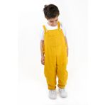 Catz Kids Erkek Çocuk Hardal Müslin Askılı Tulum