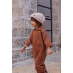 Catz Kids Kahve Gabardin Yakalı ve Cepli Tulum - 2 - 3 Yaş - Kahverengi