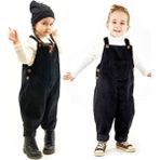 Catz Kids Siyah Kadife Velvet Tulum Erkek Çocuklar için Rahat ve Şık Tasarım - 07S-Siyah - 6 - 7 Yaş
