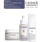 Caudalie Vinoperfect Leke Bakım Seti -6| Gündüz Kremi & Serum & Temizleme Peeling Köpük Boy