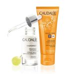 Caudalie Vinoperfect Serum 30 ml Soleil Divin Set-Leke Serumu 30 ml-40 ml Güneş Koruyucu Krem