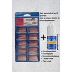 CAVALYN OCEAN Takma Tırnak ( Balerin 236 Pembe ) + Tırnak Yapıştırıcısı ( Nail Glue ) 3gr | Suya Dayanıklı