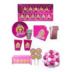 CAVAŞ sun hat 31252134234 Fuşya Bebek Doğum Günü Konsept Parti Malzemeleri Parti Seti 24 Kişilik
