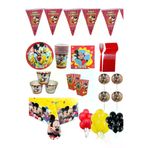 CAVAŞ sun hat 463245346 Kırmızı Siyah Sarı Kulaklı Karakter Doğum Günü Konsept Parti 16 Kişilik Parti Malzemeleri Mısır Kutusu