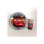 CAVAŞ sun hat Cars Şimşek Mcqueen 8 Li Tabak Bardak