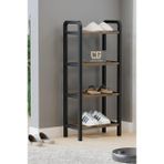 Çavdar Group 4 Katlı Ekonomik Ahşap Çubuklu 40 cm Ayakkabılık, Raf Ünitesi - 001-Renkli