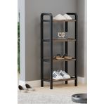 Çavdar Group Three 4 Katlı Ahşap Ayakkabılık 40 Cm Ahşap Çubuklu 4 Bölmeli Eko Raf Ünitesi Düzenleyici