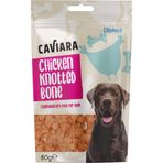 Caviara Köpek Çiğneme Kemiği, Tavuk Etli, Düğümlü, 80 gr, Köpek Ödülü ve Oyuncağı KL-316