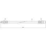 CAVO Fren Hortumu Ön Mercedes 190 W201 W124 W126 R129 18051