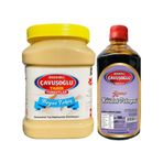 Çavuşoğlu 930 gr Kepeksiz Beyaz Tahin + 1 kg Kozalak Pekmezi