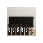 caxcolors 5 ADET ISIYA DAYANIKLI PETEK-KALORİFER-RADYATÖR-KLİMA VERNİKLİ SPREY BOYA SETİ 400 ML