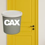 CAXCOLORS Ahşap-Metal Vernikli Kapı Akrilik Boya 1 Litre - SARI