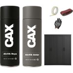 CAXCOLORS Ahşap&lake Dolap Boyası Özel Yapım Akrilik Sprey Boya 400 ml + Çizik Astarı - MAT SİYAH