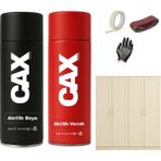 CAXCOLORS Ahşap&lake Dolap Boyası Özel Yapım Akrilik Sprey Boya 400 ml + Parlaklık Verniği - KREM