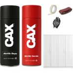 CAXCOLORS Ahşap&lake Dolap Boyası Özel Yapım Akrilik Sprey Boya 400 ml + Parlaklık Verniği - PARLAK BEYAZ