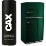 CAXCOLORS Buzdolabı Beyaz Eşya Dönüşüm Sprey Boyası 400 ml - HAKİ YEŞİL