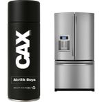 CAXCOLORS Buzdolabı Beyaz Eşya Dönüşüm Sprey Boyası 400 ml - İNOX