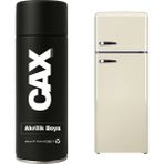 CAXCOLORS Buzdolabı Beyaz Eşya Dönüşüm Sprey Boyası 400 ml - KREM