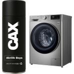 CAXCOLORS Çamaşır-Kurutma Makinası Beyaz Eşya Dönüşüm Sprey Boyası 400 ml - İNOX