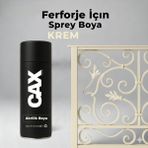 CAXCOLORS Cax Akrilik Sprey Boya 400ML - Ferforje, Metal ve Mobilya Yenileme Boyası - (Hızlı Kuruyan) - Krem