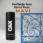 CAXCOLORS Cax Akrilik Sprey Boya 400ML - Ferforje, Metal ve Mobilya Yenileme Boyası - (Hızlı Kuruyan) - Mavi