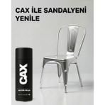 CAXCOLORS Cax Colors Metal Ahşap Plastik Sandalye Sprey Boya 400ML - Çizilmelere Dayanıklı Hızlı Kuru Boya - Gümüş
