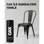 CAXCOLORS Cax Colors Metal Ahşap Plastik Sandalye Sprey Boya 400ML - Çizilmelere Dayanıklı Hızlı Kuru Boya - Mat Siyah