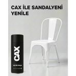 CAXCOLORS Cax Colors Metal Ahşap Plastik Sandalye Sprey Boya 400ML - Çizilmelere Dayanıklı Hızlı Kuru Boya - Parlak Beyaz