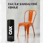 CAXCOLORS Cax Colors Metal Ahşap Plastik Sandalye Sprey Boya 400ML - Çizilmelere Dayanıklı Hızlı Kuru Boya - Turuncu