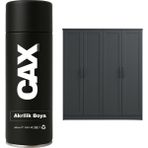 CAXCOLORS Demir&ahşap&plastik Dolap Boyası Özel Yapım Akrilik Sprey Boya 400 ml - GRİ