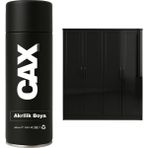 CAXCOLORS Demir&ahşap&plastik Dolap Boyası Özel Yapım Akrilik Sprey Boya 400 ml - PARLAK SİYAH