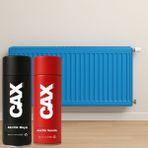 CAXCOLORS Isıya Dayanıklı Petek Sprey Boya + Boya Koruma ve Parlaklık Verniği 400 ml ( Kalorifer - Radyatör ) - AÇIK MAVİ