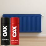 CAXCOLORS Isıya Dayanıklı Petek Sprey Boya + Boya Koruma ve Parlaklık Verniği 400 ml ( Kalorifer - Radyatör ) - KOYU MAVİ