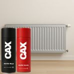 CAXCOLORS Isıya Dayanıklı Petek Sprey Boya + Boya Koruma ve Parlaklık Verniği 400 ml ( Kalorifer - Radyatör ) - METALİK GÜMÜŞ