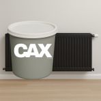 CAXCOLORS Lavabo-Fayans-Petek Dönüşüm Boyası Isıya ve Sıvıya Dayanıklı Akrilik Boya 1 Litre - MAT SİYAH