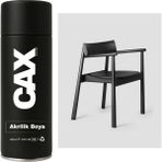 CAXCOLORS Metal - Plastik - Ahşap Masa Sandalye Sprey Boyası 400 ml - PARLAK SİYAH