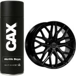 CAXCOLORS Metalik Siyah Araba Jant Sprey Akrilik Özel Yapım Sprey Boya 400 ml - METALİK SİYAH
