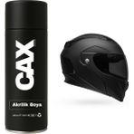 CAXCOLORS Motorsiklet Kask Saf Akrilik Sprey Boyası 400 ml - MAT SİYAH