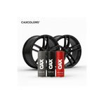 caxcolors Parlak Siyah Jant Boyama Seti - 3'lü Avantajlı Paket (Akrilik Astar + Boya + Vernik)