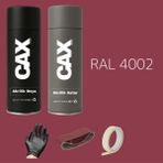 CAXCOLORS Sprey+Astar Premium Özel Yapım Akrilik Sprey Boya Seti 400 ml (Araba-Metal-Plastik-Ahşap) - MOR RAL-4002