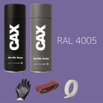 CAXCOLORS Sprey+Astar Premium Özel Yapım Akrilik Sprey Boya Seti 400 ml (Araba-Metal-Plastik-Ahşap) - MOR RAL-4005