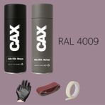 CAXCOLORS Sprey+Astar Premium Özel Yapım Akrilik Sprey Boya Seti 400 ml (Araba-Metal-Plastik-Ahşap) - MOR RAL-4009