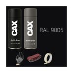 CAXCOLORS Sprey+Astar Premium Özel Yapım Akrilik Sprey Boya Seti 400 ml (Araba-Metal-Plastik-Ahşap) - PARLAK SİYAH RAL-9005