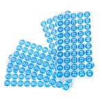 CAXUSD 1-200 Sayı Etiketleri Mini Nokta su Geçirmez Boyutlandırma Etiketleri Depolama için Çok Amaçlı Dijital Etiketler