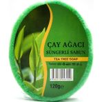 Çay Ağacı Özlü Süngerli Sabun Banyo Duş Sabunu 120 G