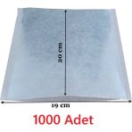 Çay Bitki Çayı Demleme Filtresi Boş Demlik Poşeti Galoşu Bonesi 19X20 cm 1000 Adet Ev Otel Cafe Horeca