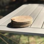 Çay Kahve Fincan Bardak Altlığı Örme Bambu Kalite Dikişli Handmade