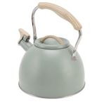 Çay su ısıtıcısı Soba, ıslık çayı su ısıtıcısı ıslık çalan su ısıtıcısı ıslık çemeri 3L Paslanmaz çelik, Indüksiyon, Elektrik, Gaz Ve ışıltılı Sobalar Için Plastik saplı.